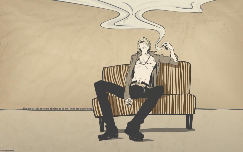 Sanji One Piece Anime Smoking Hd Wallpaper Cartoon Comic Anime Wallpaper Sanji 970x606 Wallpaper Teahub Io