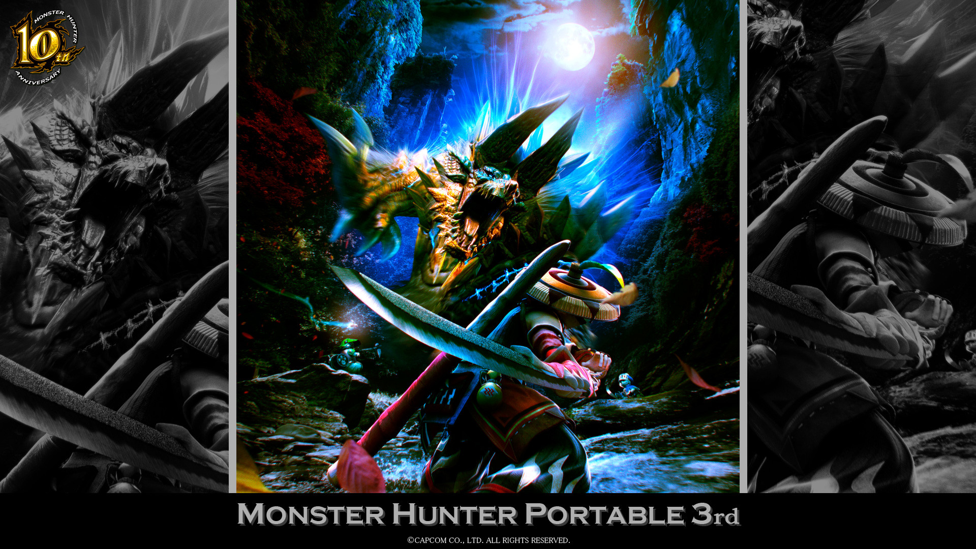 Mh 10th Anniversary-monster Hunter Portable 3rd Wallpaper - Monster Hunter Portable 3rd Official Soundtrack - HD Wallpaper 