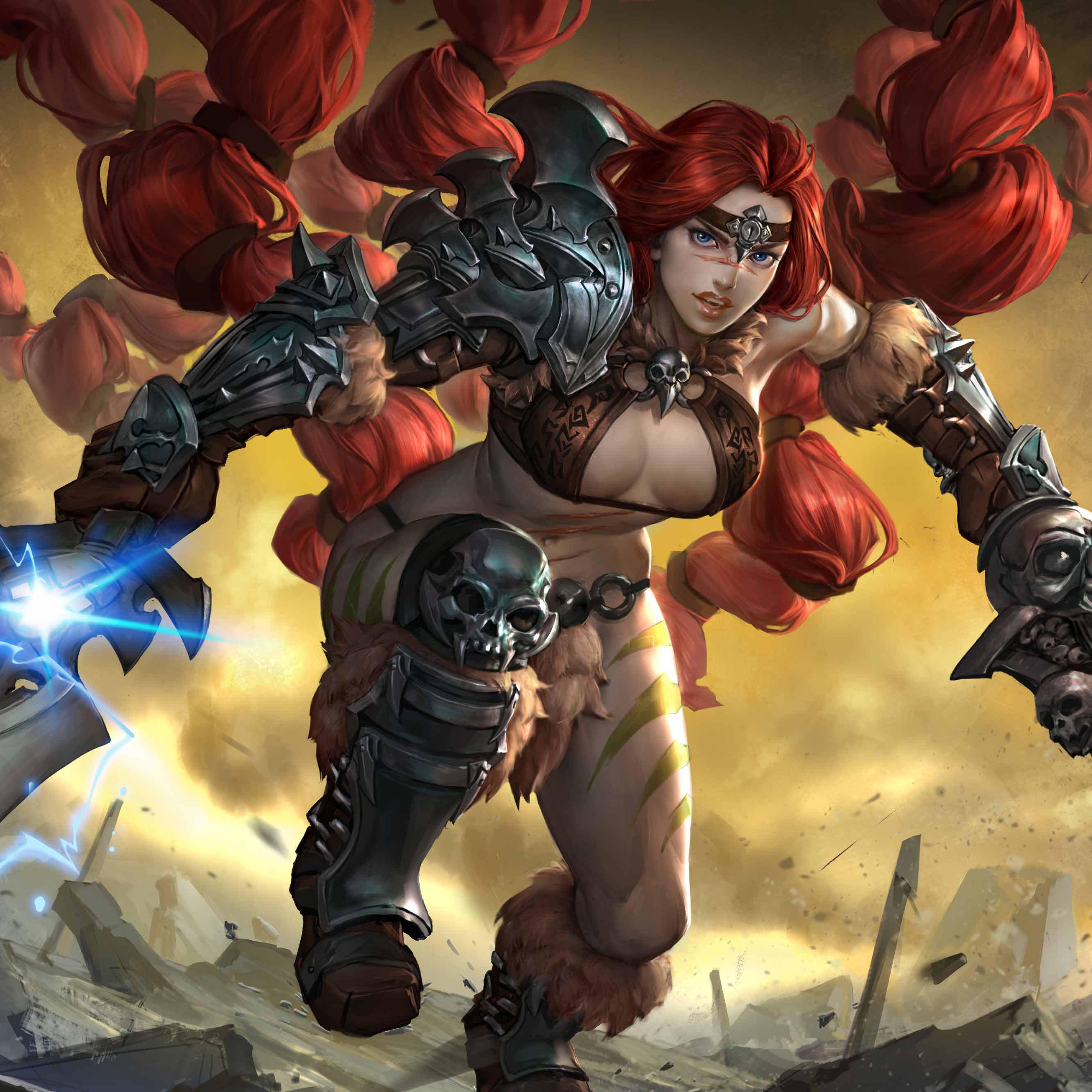 Vainglory Red Rona Skins - HD Wallpaper 