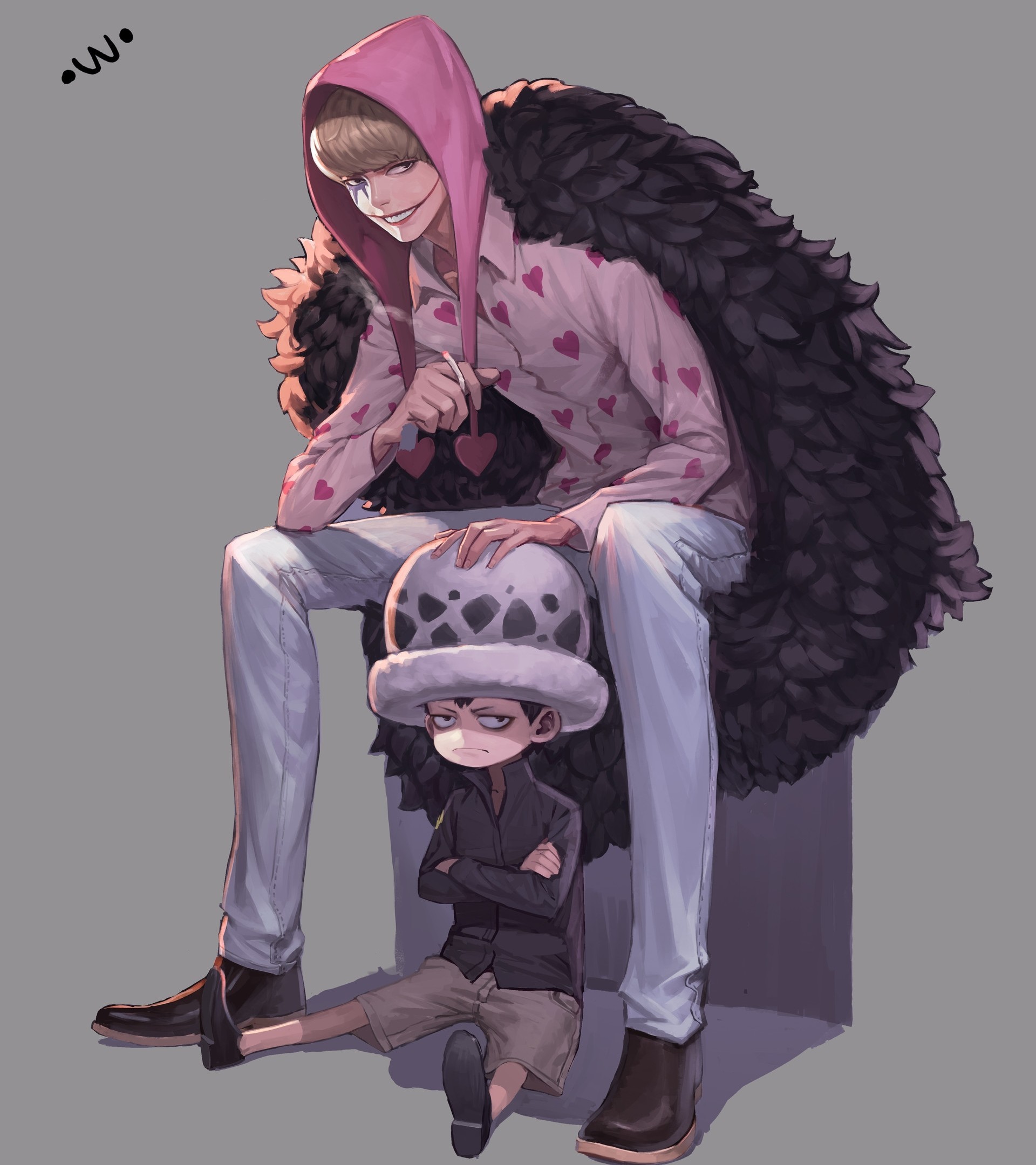 Trafalgar Law One Piece Coat Creepy Smile Donquixote Trafalgar Law Wallpaper S8 19x2160 Wallpaper Teahub Io