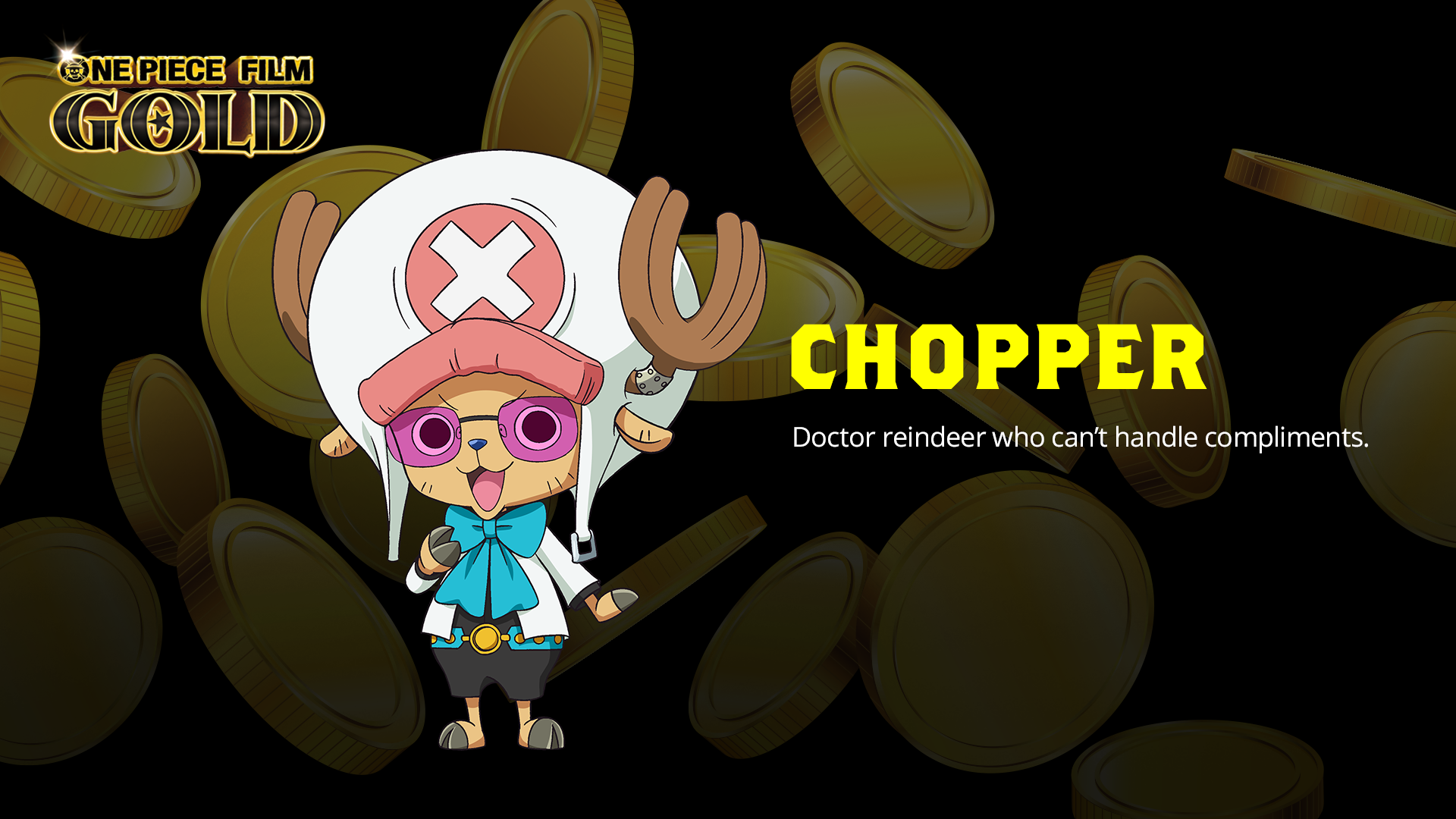 Chopper One Piece Gold - HD Wallpaper 