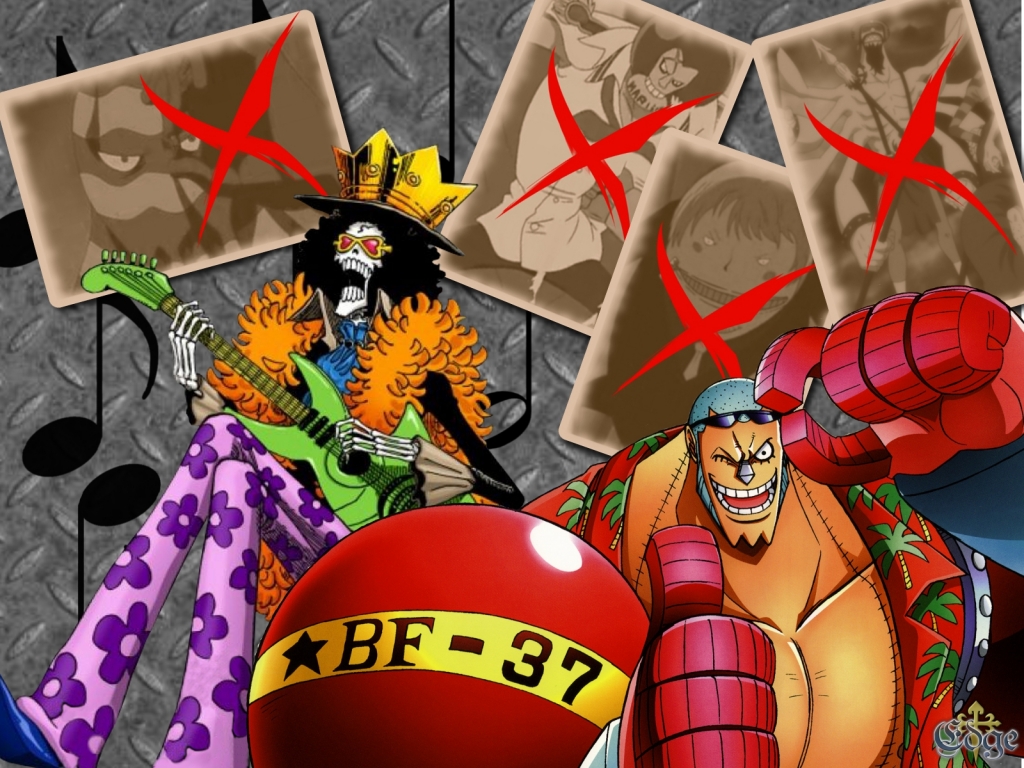 Franky And Brook☠ - One Piece Franky And Brook - HD Wallpaper 