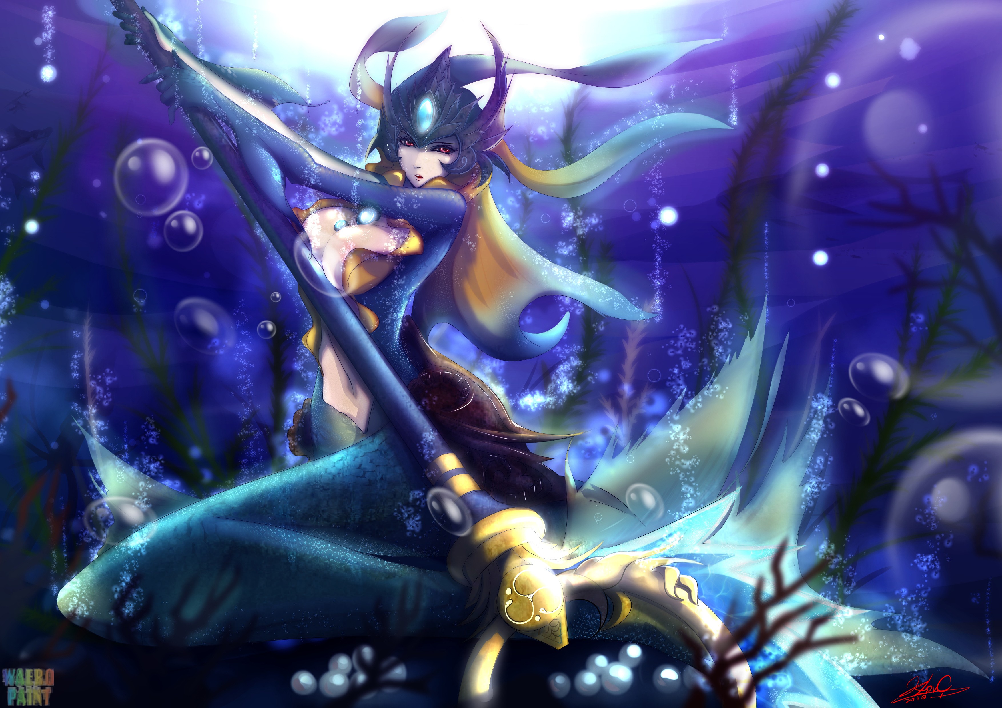 Nami By K - League Of Legend Wallpaper Hd Nami - HD Wallpaper 