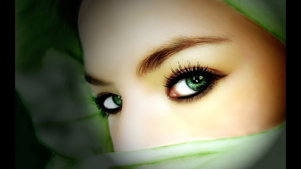 Beautiful Eyes In Hijab - HD Wallpaper 