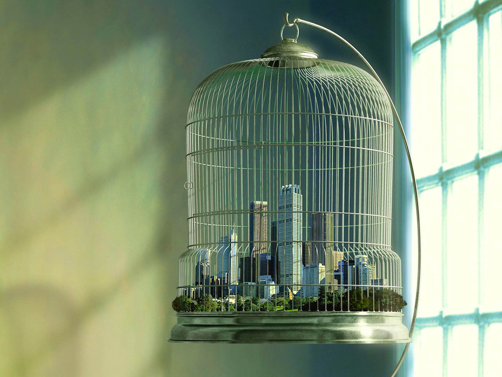 City In A Cage - HD Wallpaper 