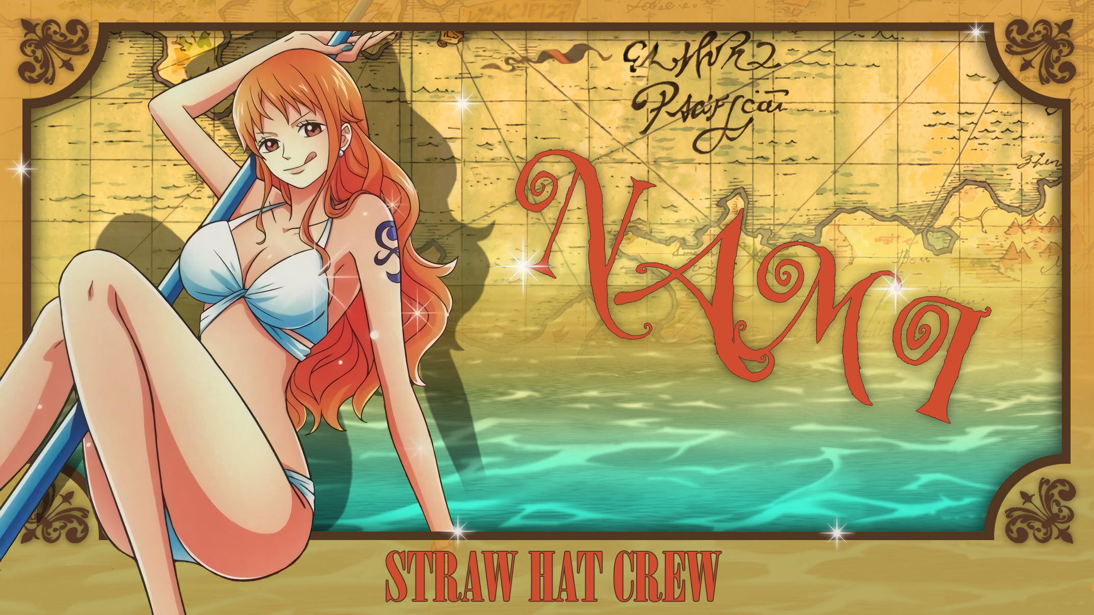 One Piece Background Nami - HD Wallpaper 
