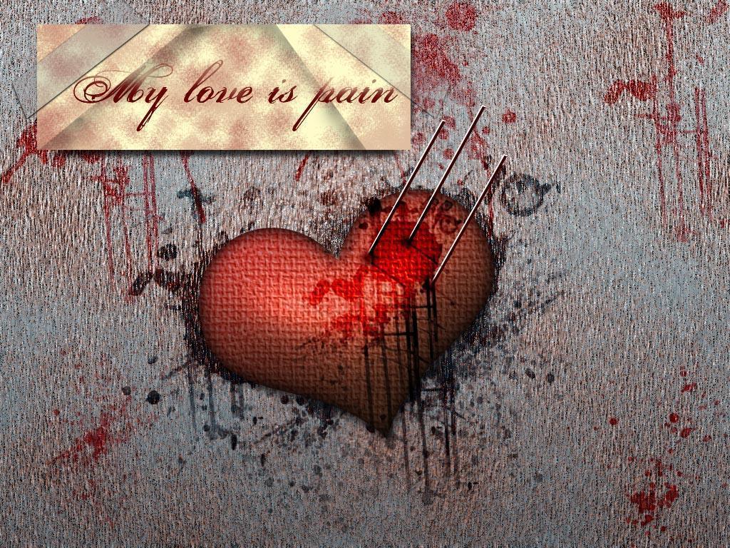 Heart Images Of Love Failure - 1024x768 Wallpaper 