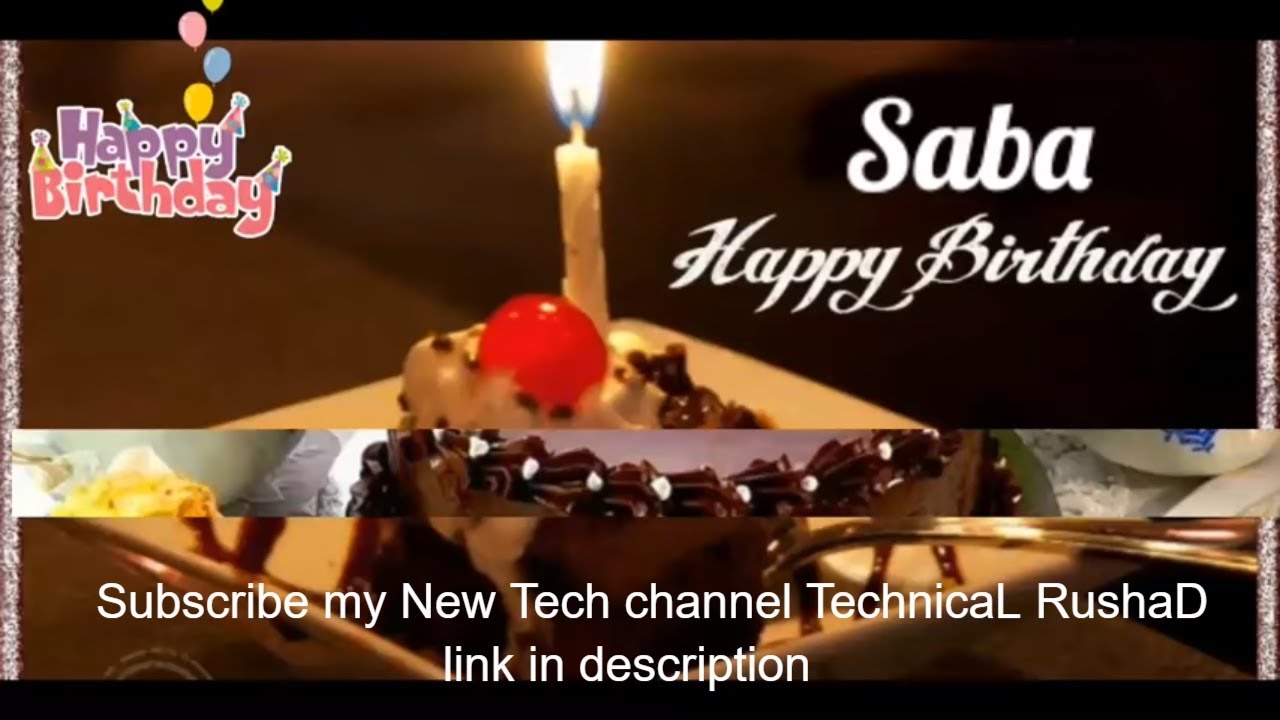 Happy Birthday Saba - HD Wallpaper 