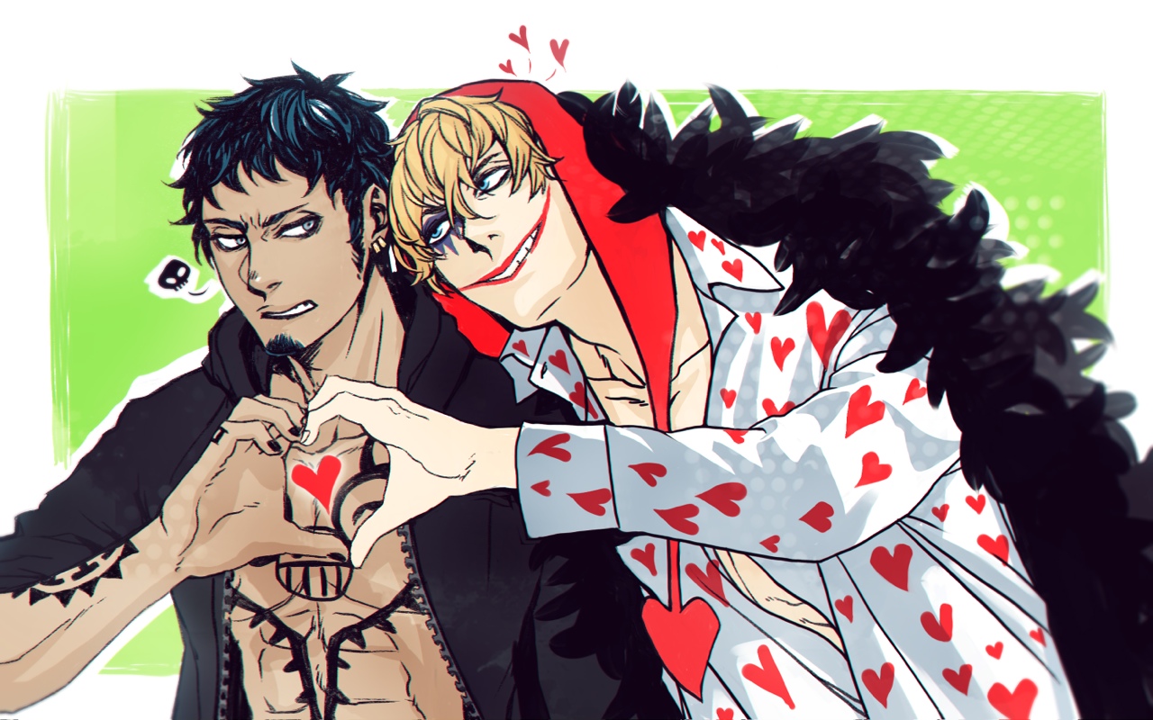 Corazon One Piece And Law - HD Wallpaper 