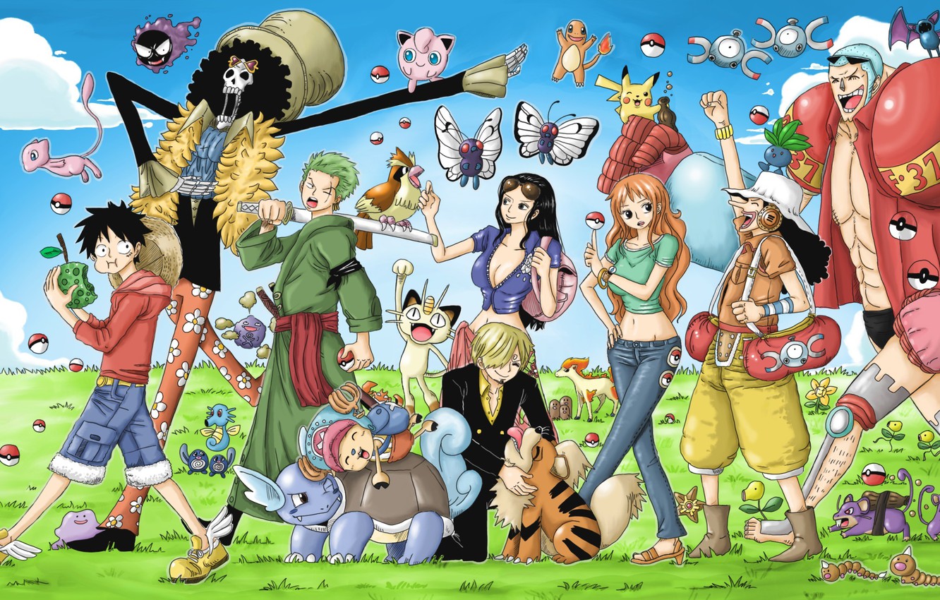 Photo Wallpaper Sake, Game, Chopper, One Piece, Pirate, - One Piece Pokemon - HD Wallpaper 