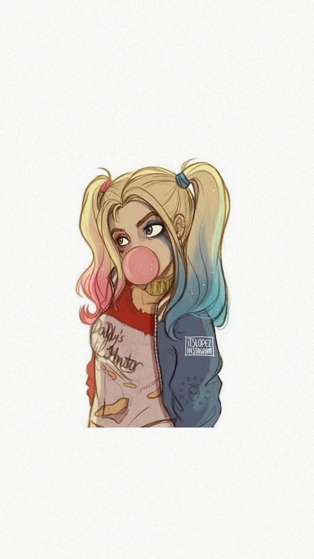 Harley Quinn And Wallpaper Image - Anime Harley Quinn Drawing - 640x1138 Wallpaper Harley Quinn And Wallpaper Image - Anime Harley Quinn Drawing - 640x1138 Wallpaper