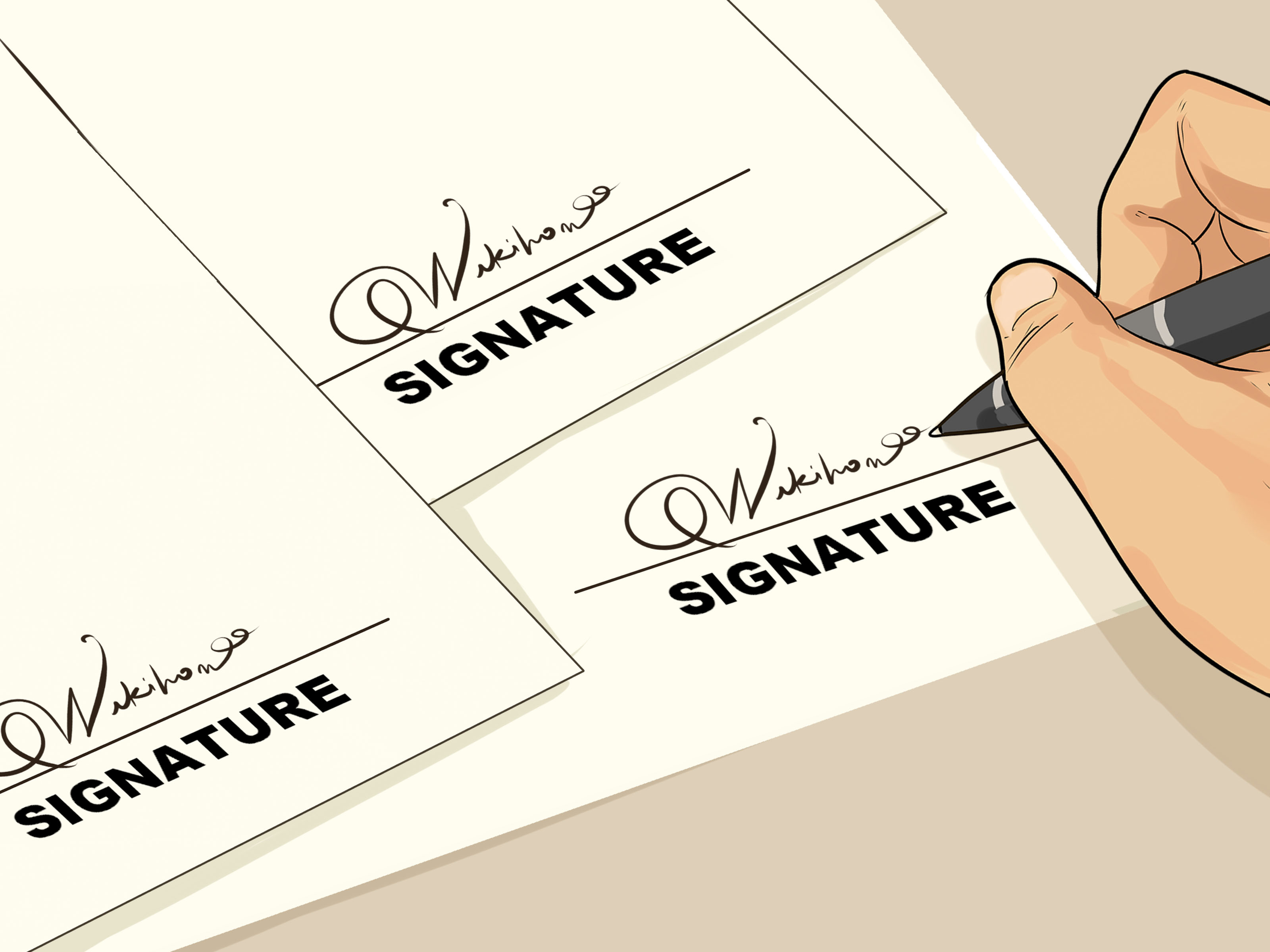 Image Titled Sign A Cool Signature Step - Famous People Signature - HD Wallpaper 