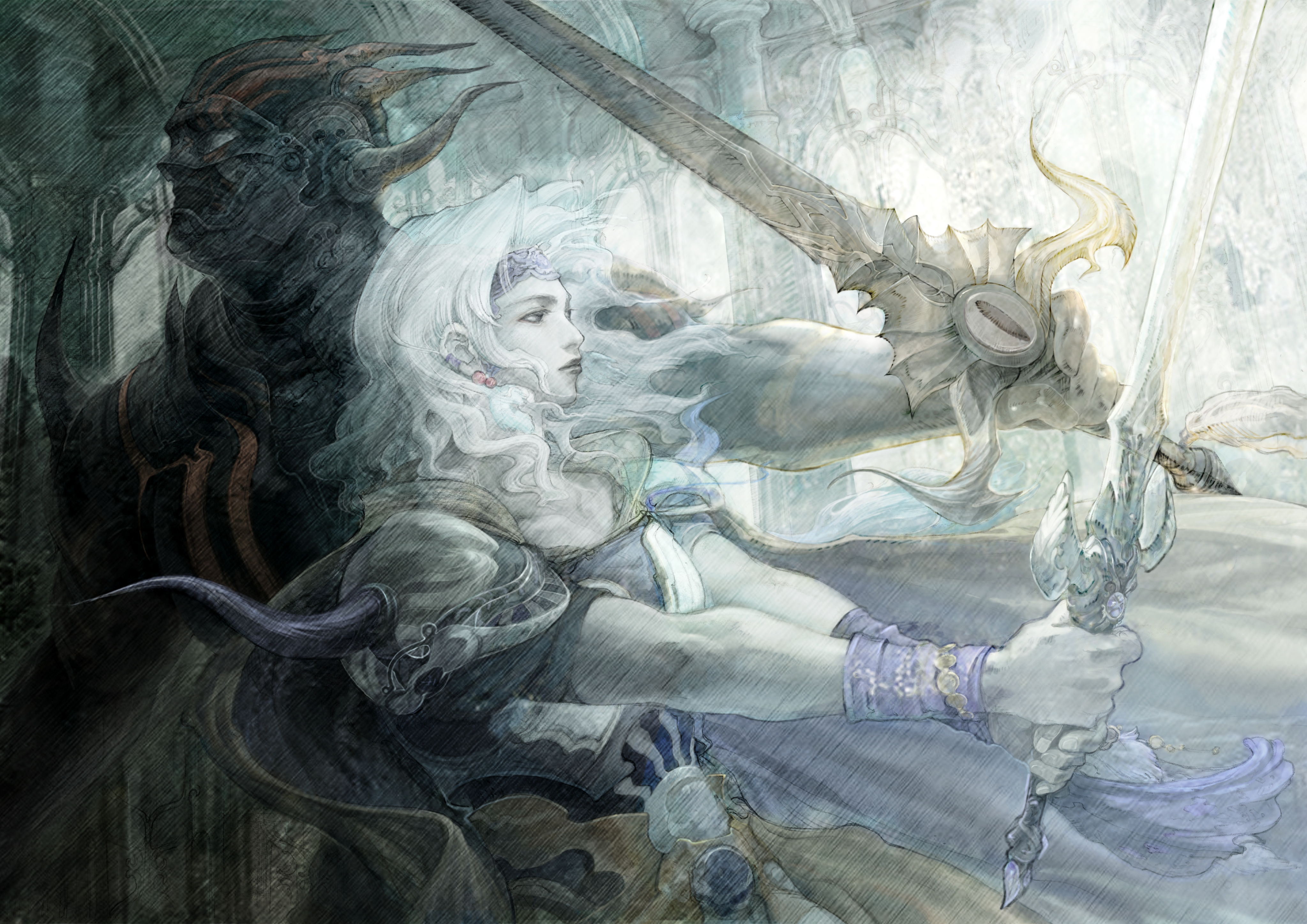 Final Fantasy Wallpaper Art - HD Wallpaper 