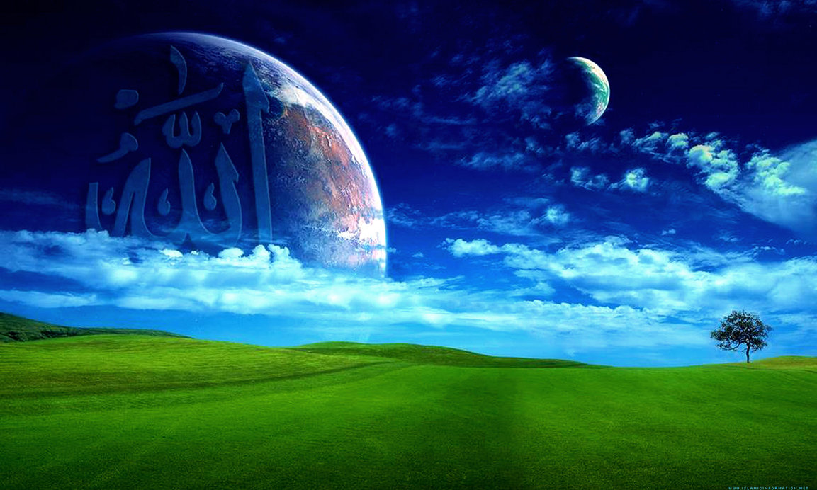 Green Grass And Planets - HD Wallpaper 