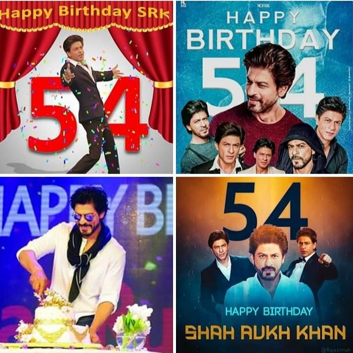 Happy Birthday Srk 54 - HD Wallpaper 