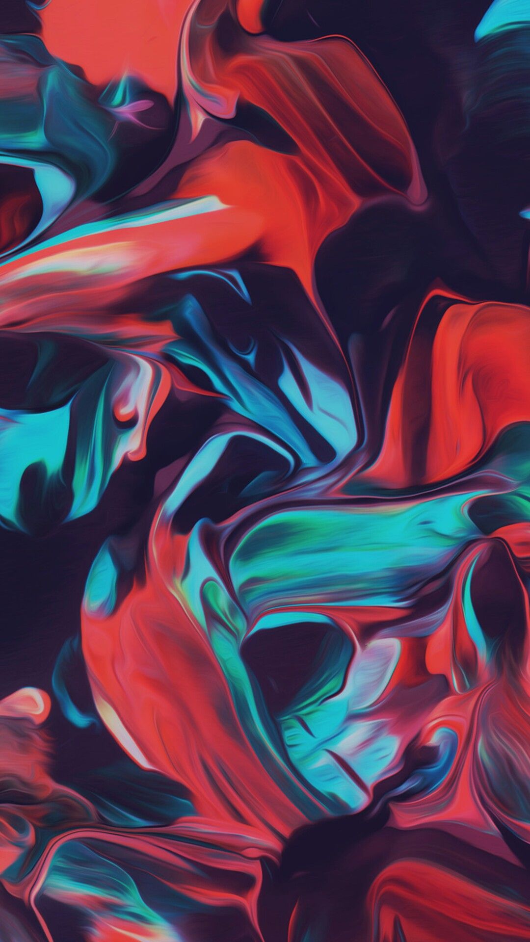 Abstract Red Blue - HD Wallpaper 