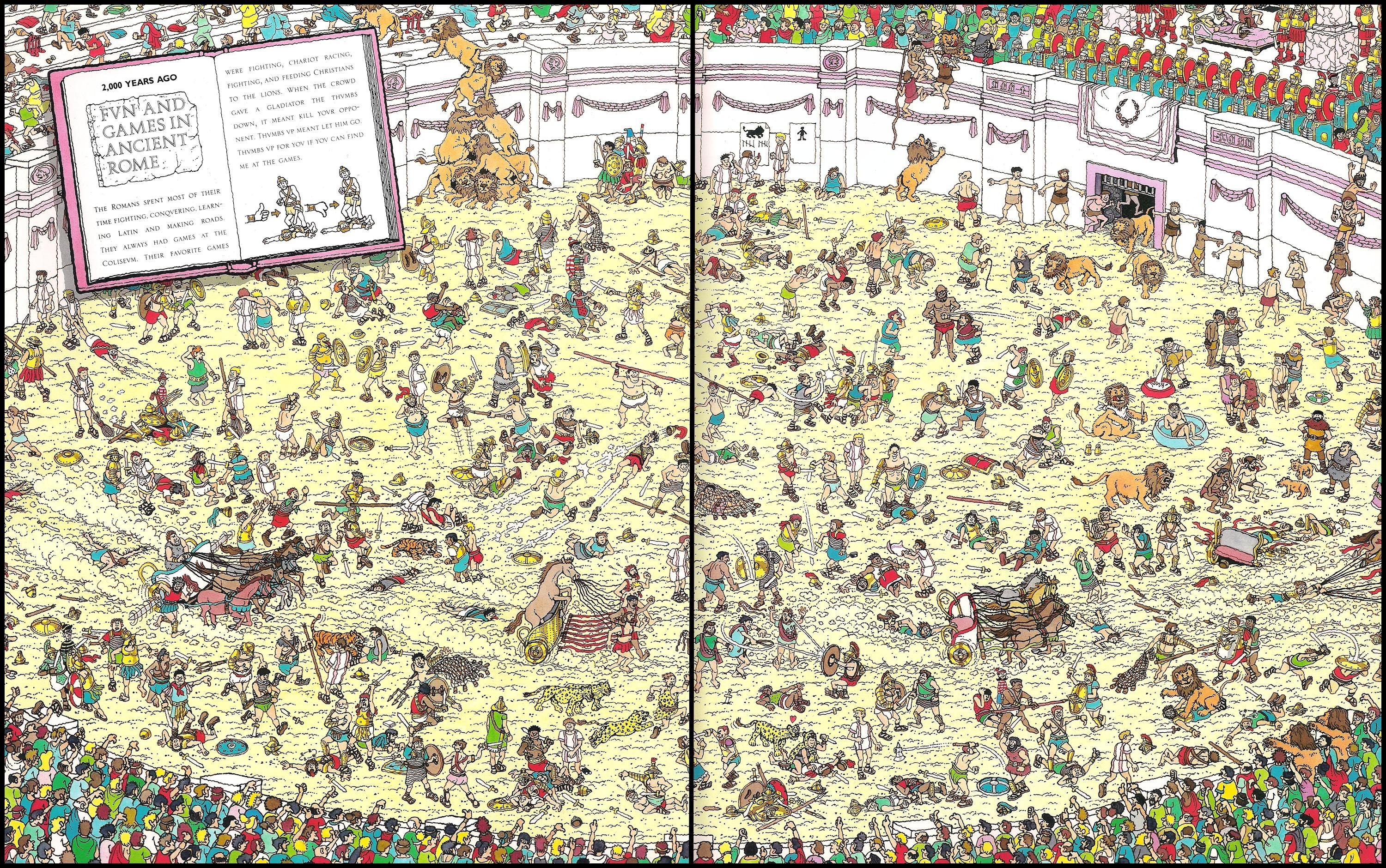3000x1880, Amazing Wheres Waldo 
 Data Id 92562 
 Data - Where's Wally Ancient Rome - HD Wallpaper 