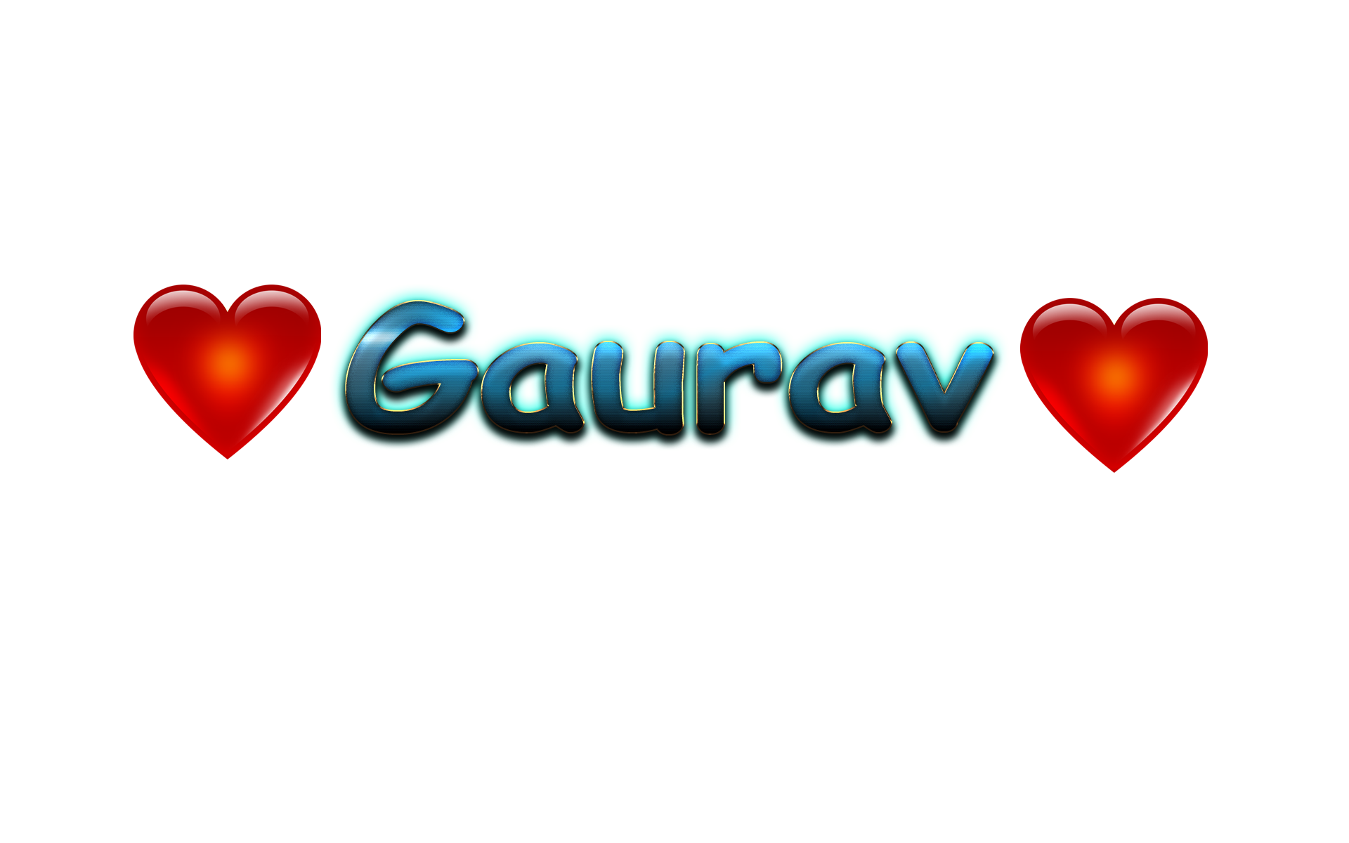 Gaurav Love Name Heart Design Png - Heart - HD Wallpaper 