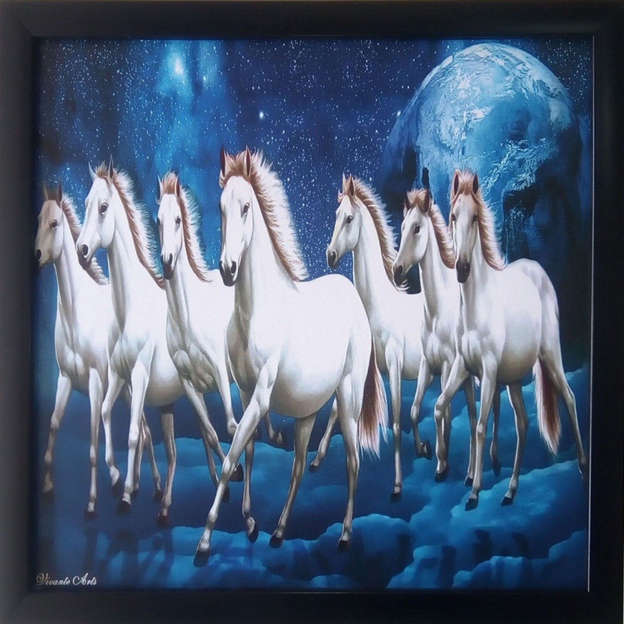Blue 7 Horses - 1280x1280 Wallpaper Blue 7 Horses - 1280x1280 Wallpaper