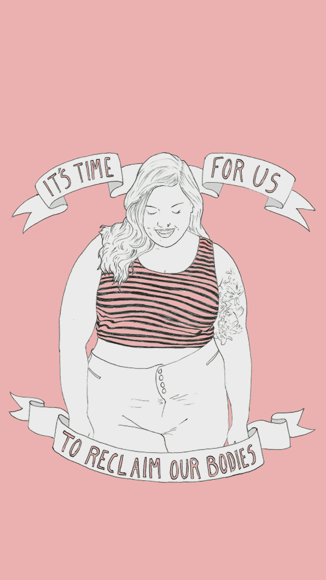 Lockscreens Wallpaper Feminist Feminism Lockscreens - Cute Home Screen Wallpaper Girl - HD Wallpaper 