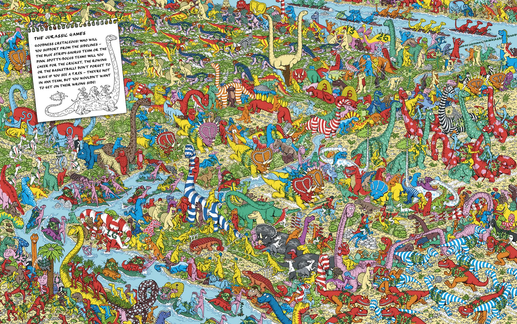 Where's Waldo Dinosaur - HD Wallpaper 