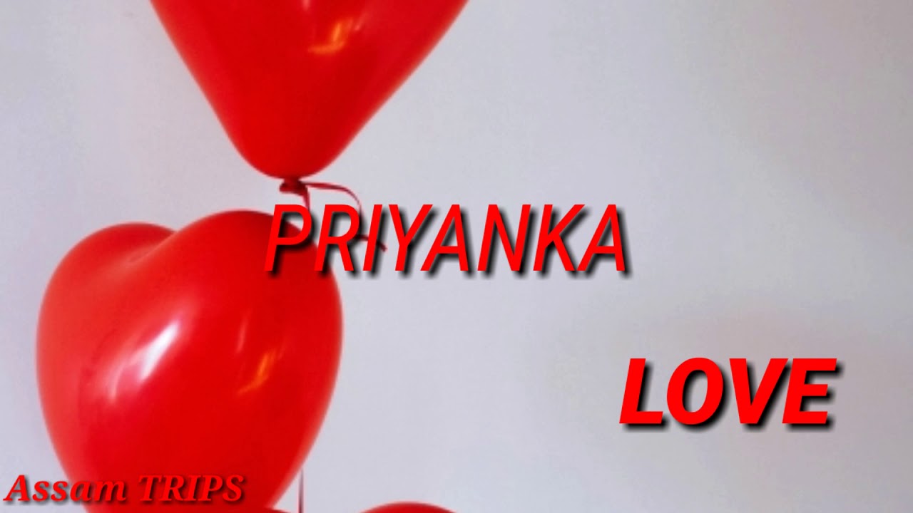 Love You Priyanka Name - 1280x720 Wallpaper 