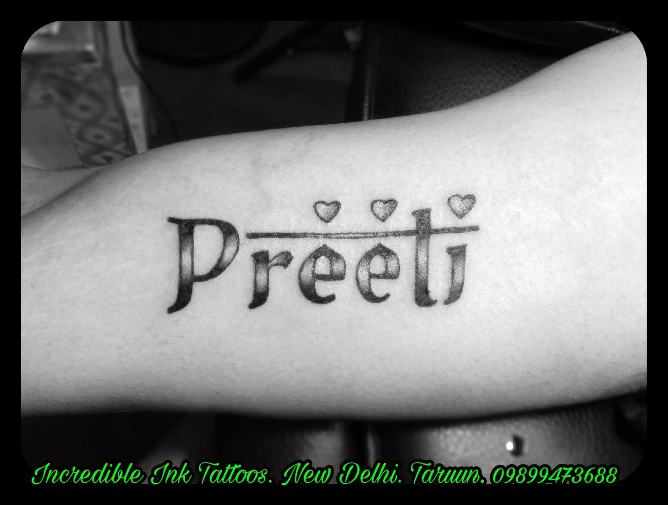 Preeti Name Tattoo On Hand - 1316x996 Wallpaper 
