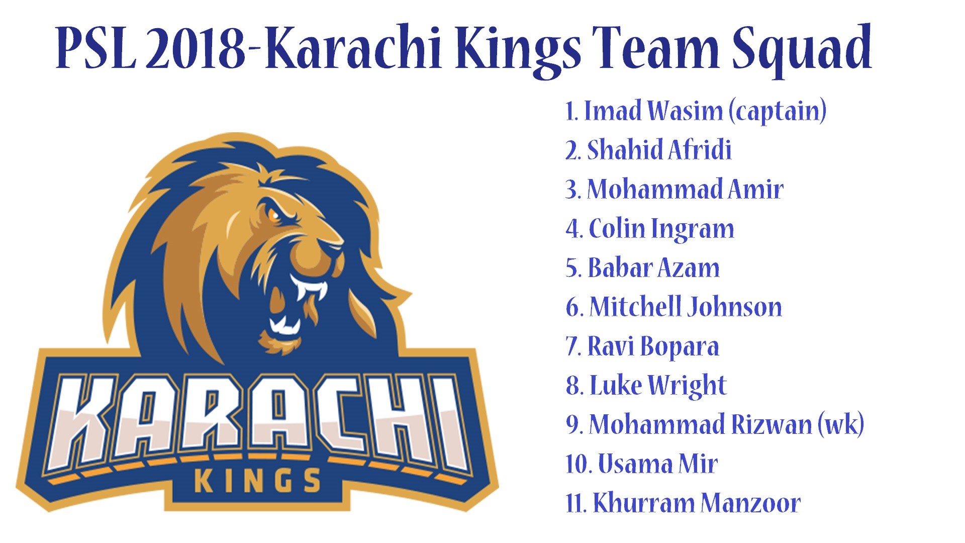 Karachi Kings 2019 Logo - HD Wallpaper 