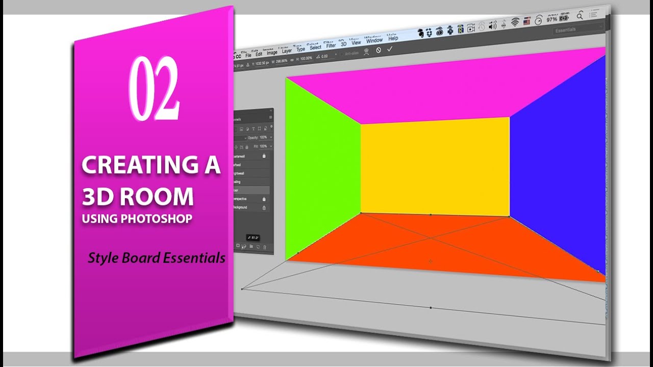Photoshop Make 3d Room - HD Wallpaper 