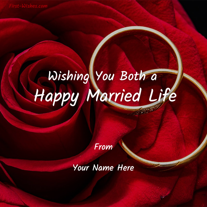 Married Life Wishes Image To Best Friend - Friend Happy Married Life - HD Wallpaper 