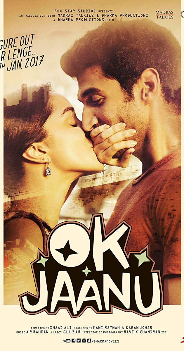 Ok Jaanu Movie Poster - HD Wallpaper 