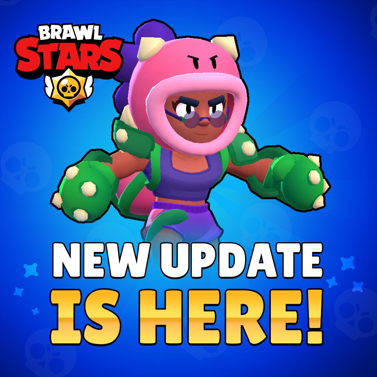 Brawl Strars New Update Colored Name Changes New Brawler - Rosa From Brawl Stars - HD Wallpaper 