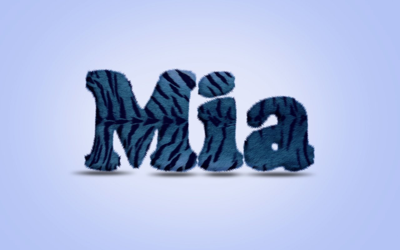 Mia Gift Name Text - Tiger Skin - HD Wallpaper 