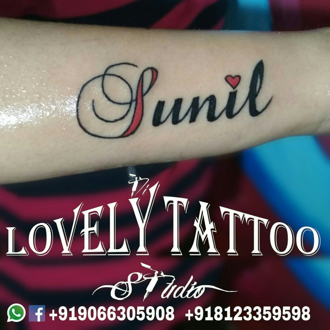 Sunil Name Tattoo On Hand - 1144x1144 Wallpaper 