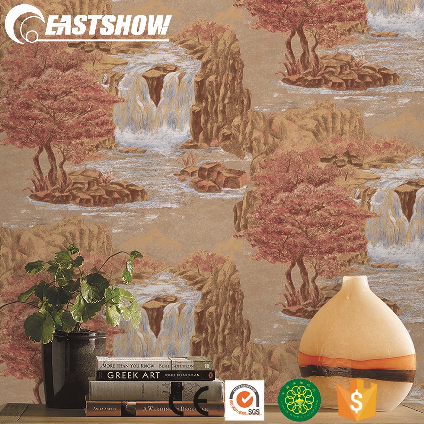 Idyllic Landscape Wallpaper For Ancient Customs Decoration - Poster - HD Wallpaper 