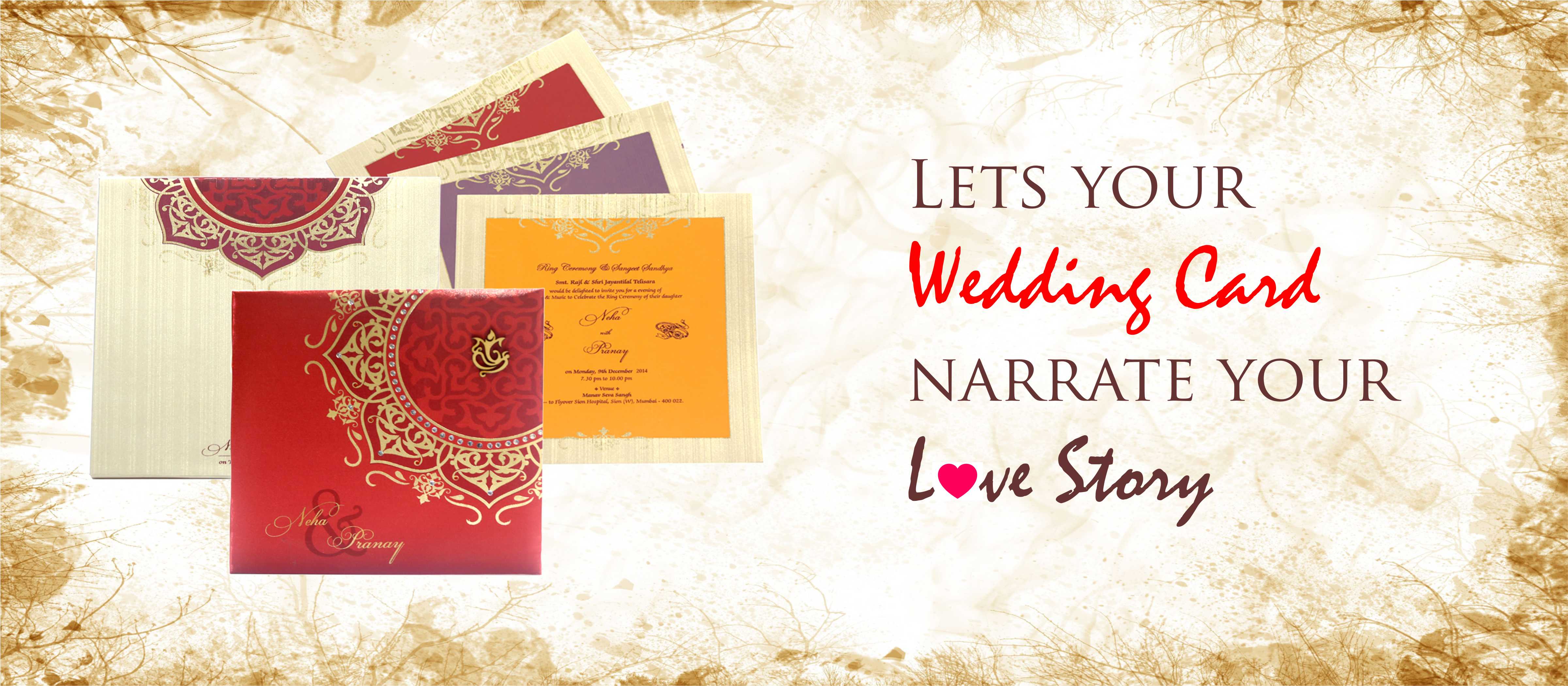 Let Your Wedding Card Narrate Your Love Story - HD Wallpaper 