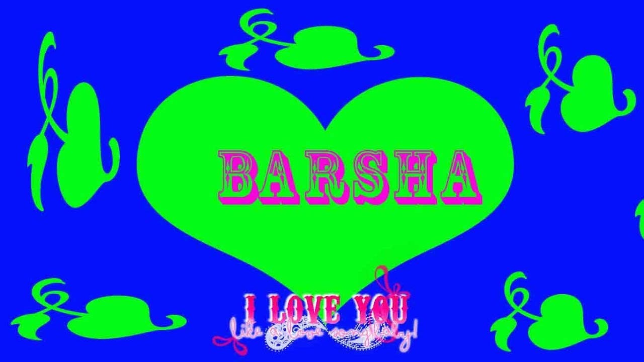 Love You Barsha Name - 1280x720 Wallpaper 