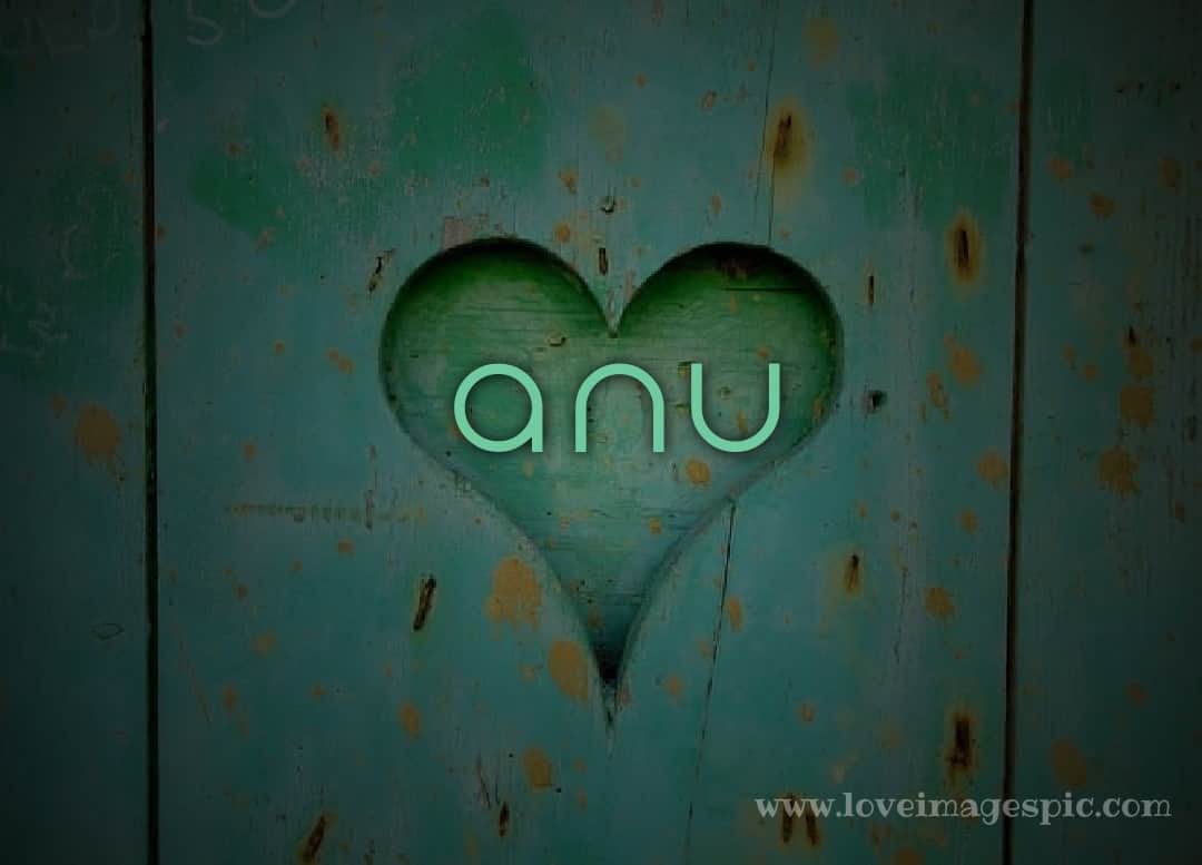 A Name Wallpaper Love - Love Heart Anu Name - HD Wallpaper 