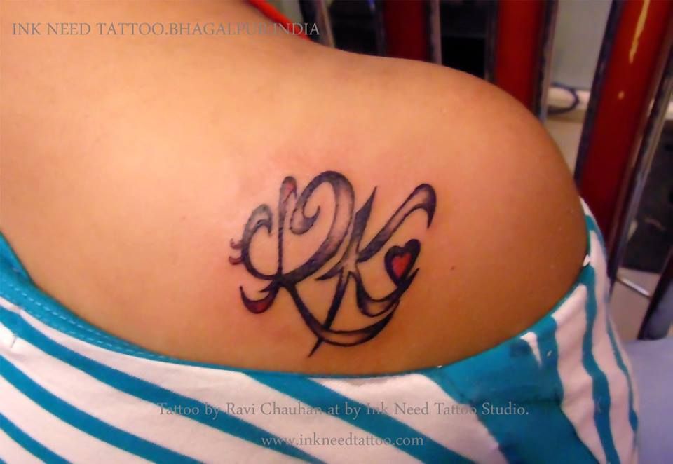 Love Rk Tattoo Design - HD Wallpaper 