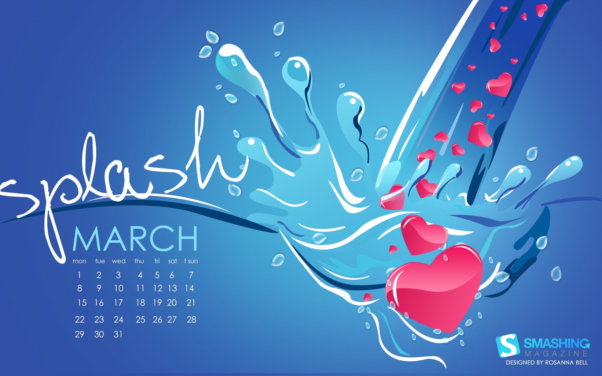 Calendar For March Widescreen - Chocolate Calendar Design - HD Wallpaper 