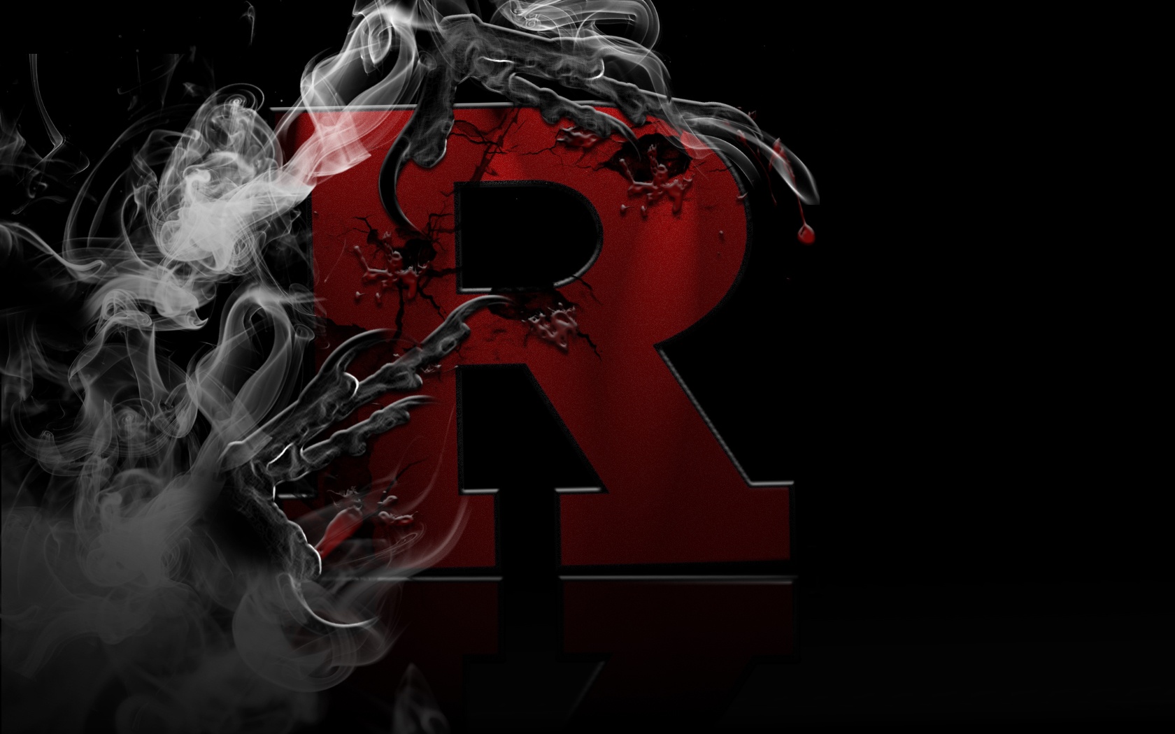 Black Wallpaper R Logo - HD Wallpaper 