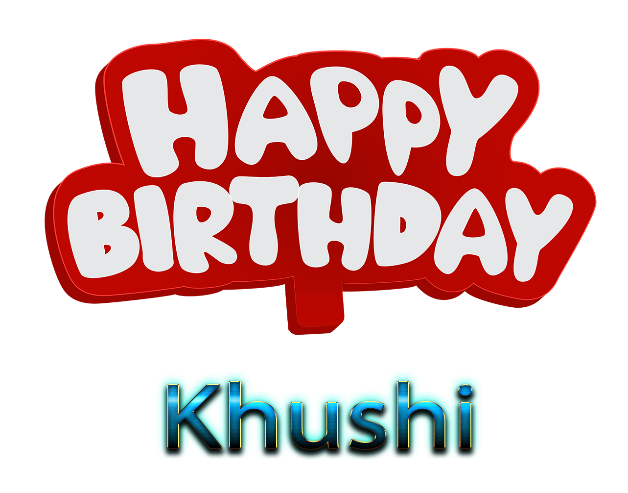 Khushi Happy Birthday Name Logo - Happy Birthday Khushi Png - 1283x1006  Wallpaper 