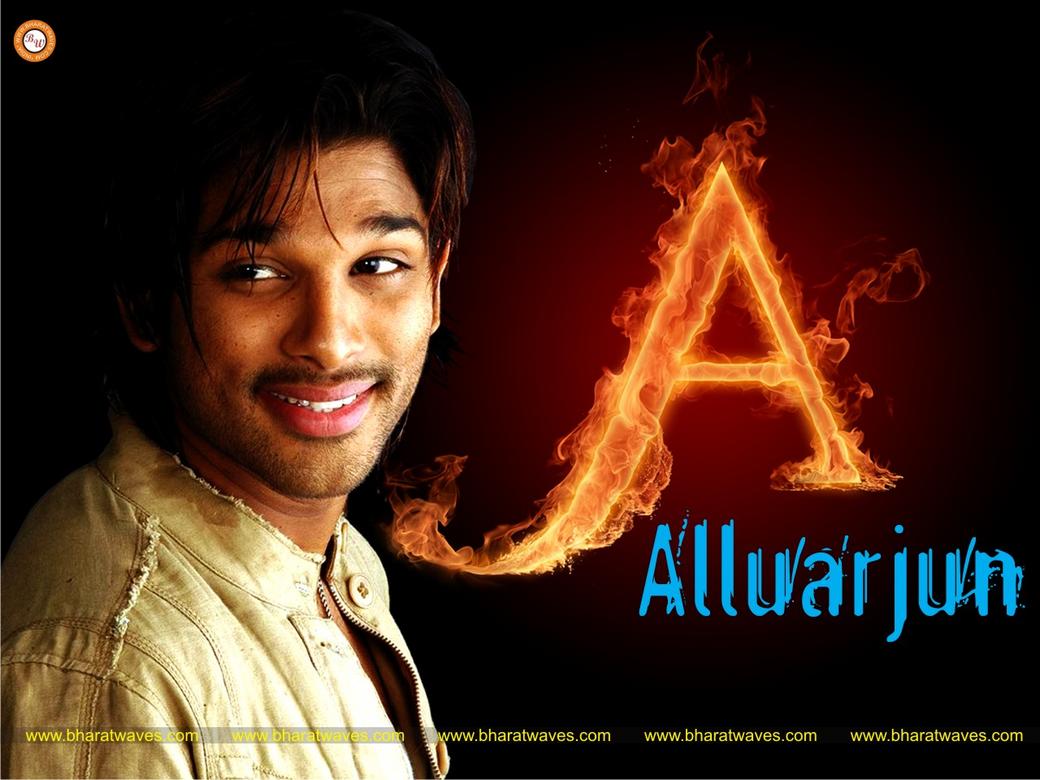 Allu Arjun Wallpapers - Allu Arjun With Name - HD Wallpaper 