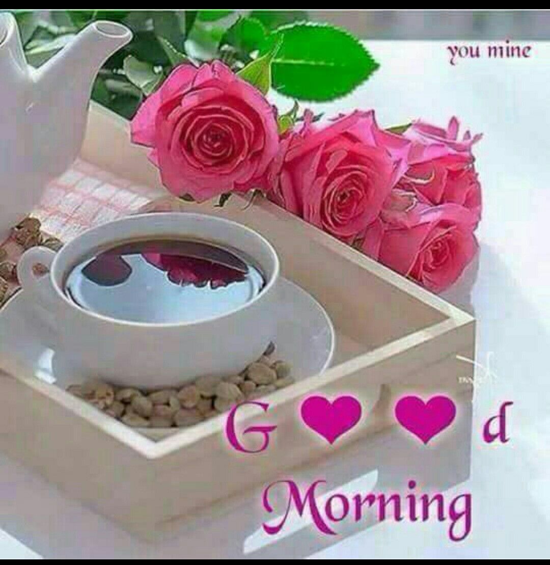 Good Morning Coffee Love Rose - HD Wallpaper 