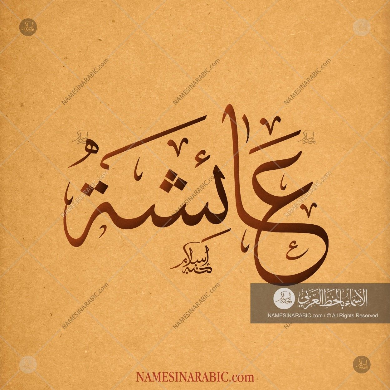 Aisha Name In Arabic - 1250x1250 Wallpaper 