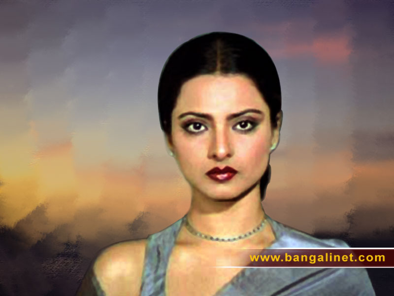 Old Hindi Stars Rekha - Old Rekha - HD Wallpaper 