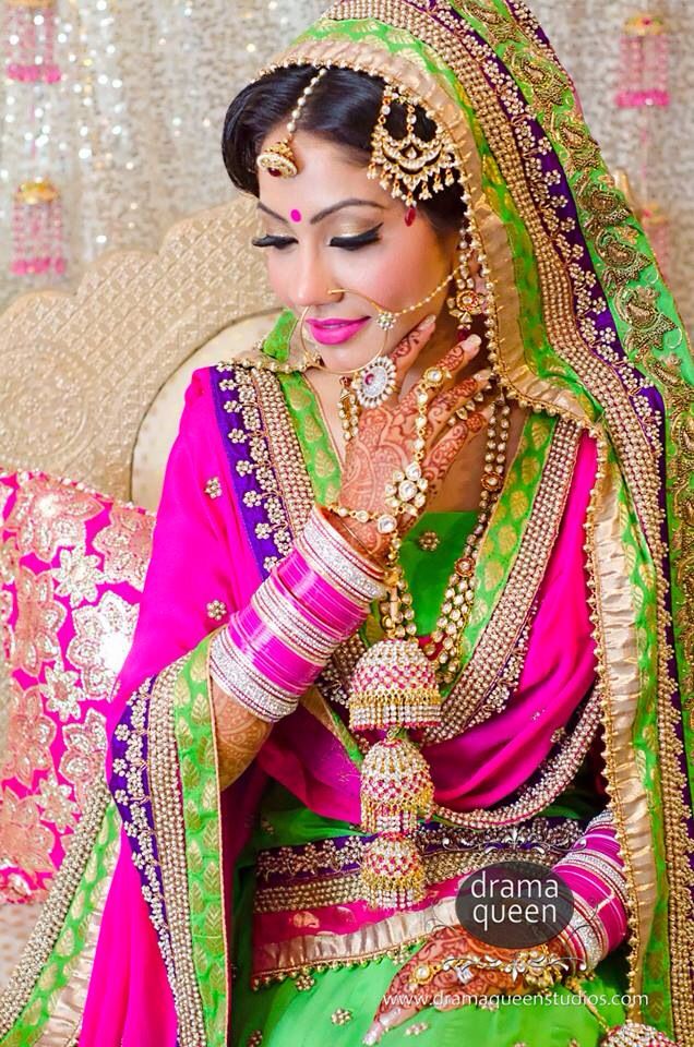 Girls Punjabi Wedding Dresses - Traditional Indian Queen - HD Wallpaper 