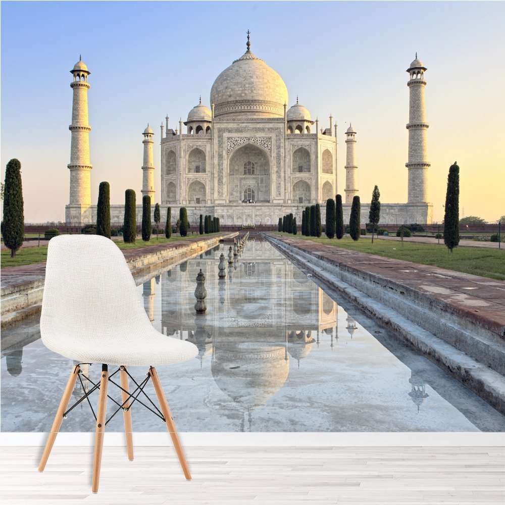 Taj Mahal In Morning Afternoon - HD Wallpaper 