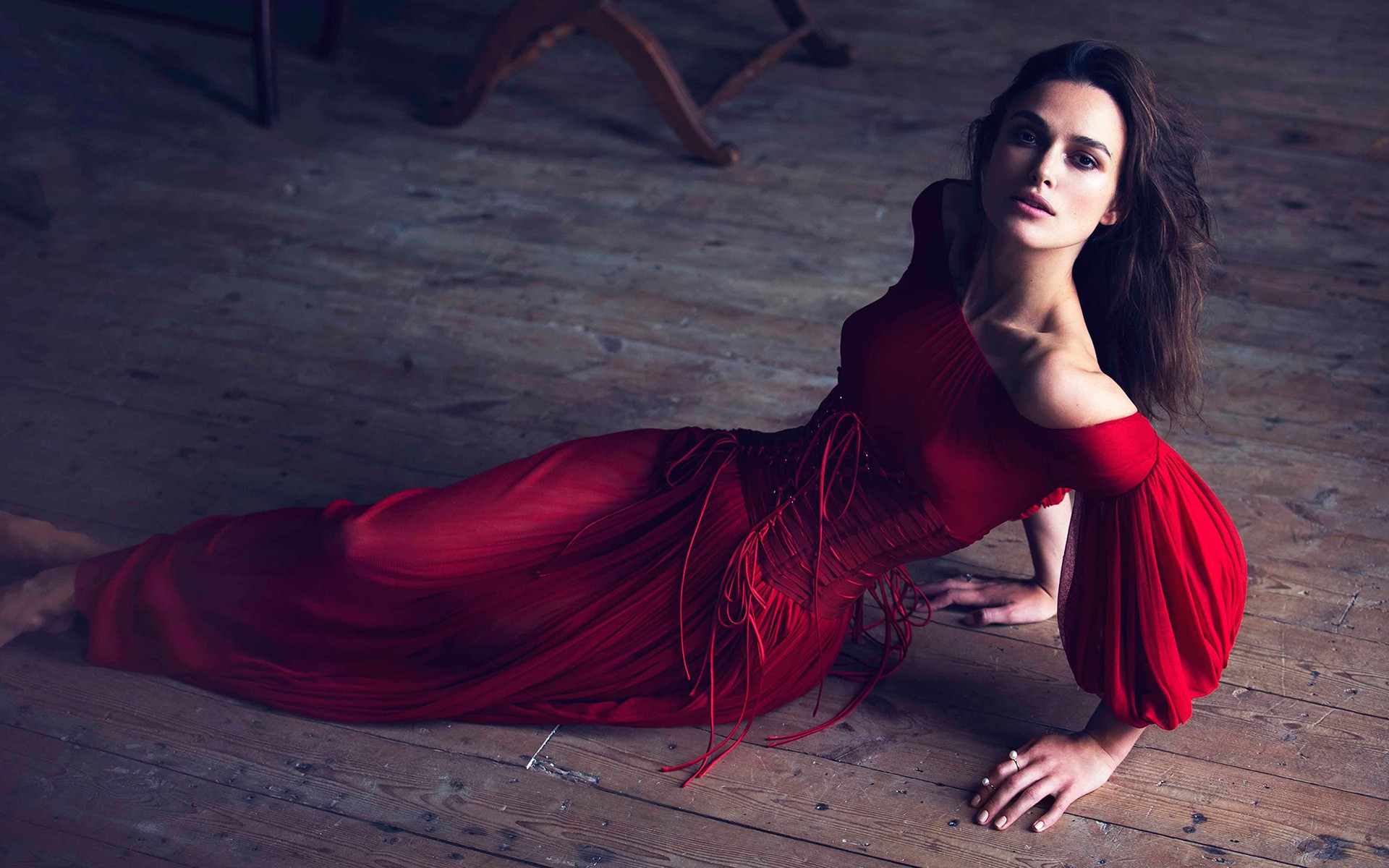 Keira Knightley Red Dress - HD Wallpaper 