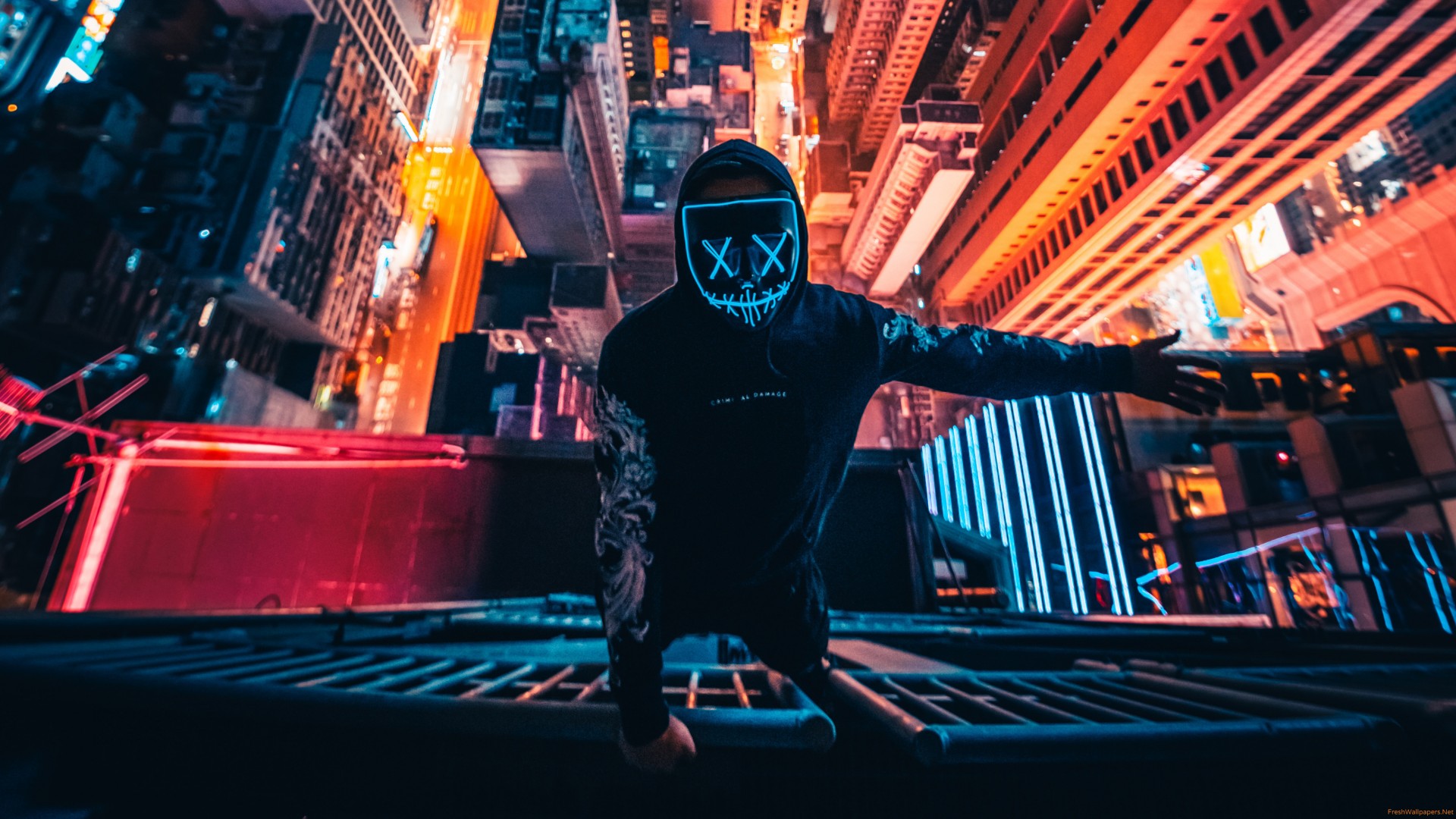 Neon Mask Wallpaper 4k - 1920x1080 Wallpaper Neon Mask Wallpaper 4k - 1920x1080 Wallpaper